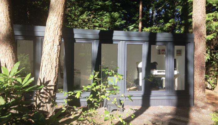 16' x 8' (4880mm x 2440mm) QCB garden office In A Forest